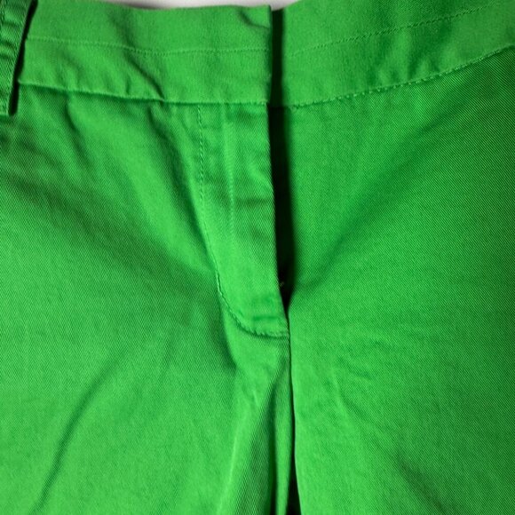 J. Crew Chino Shorts "Broken-In" Size 6 100% Cotton Inseam 6 1/2" Green - Picture 3 of 7